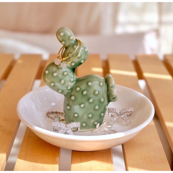 Jewelry - Cactus Christmas Gifts for Women Cactus Ring Holder Dish Birthday Gifts for Wome